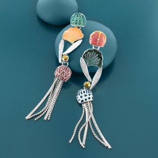 Puces Abysses Couleur Argent Multi